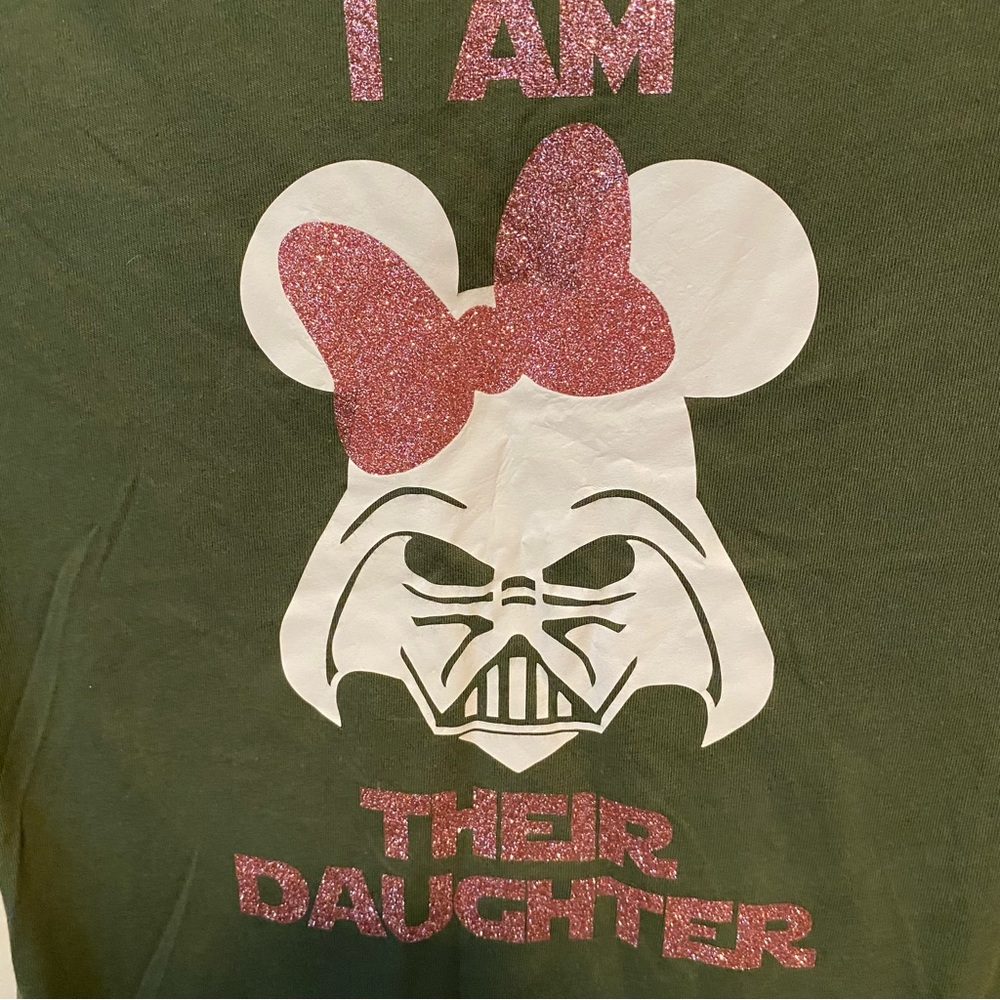 Star Wars Minnie Bow “I am their daughter” parody T-shirt Medium - Picture 3 of 5